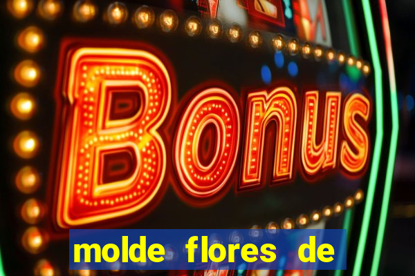 molde flores de papel para imprimir